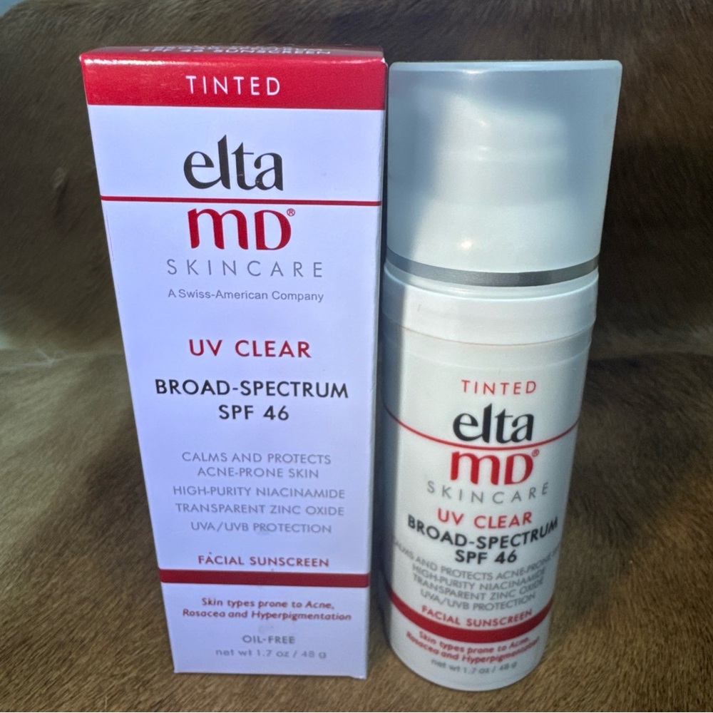 Elta MD UV Clear TINTED Broad-Spectrum Facial Sunscreen SPF 46 1.7 Oz New